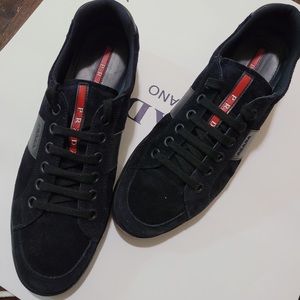 Prada Men’s Sneakers in Suede Navy
